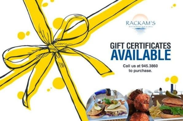 Rackam's Gift Certificate