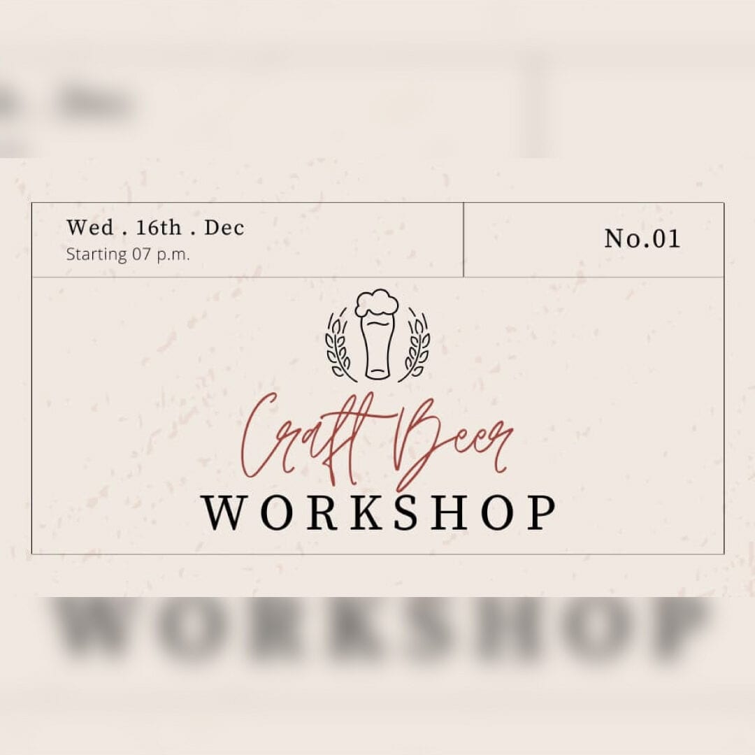 Craft Beer Workshop No. 1